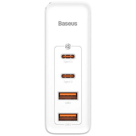 Travel Charger Baseus GaN2 Pro Quick  2x USB + 2x USB-C, 100W, EU (white)