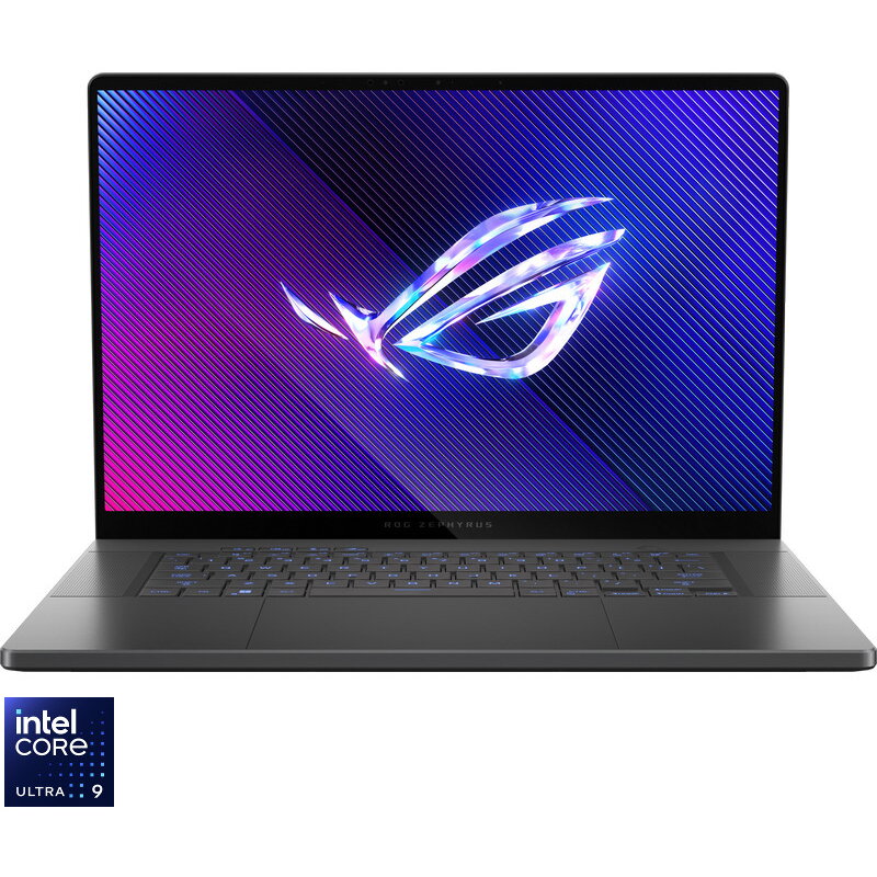 Laptop ASUS Gaming 16'' ROG Zephyrus G16 OLED GU605MV, 2.5K 240Hz G-Sync, Procesor Intel® Core™ Ultra 9 185H (24M Cache, up to 5.10 GHz), 32GB DDR5X, 1TB SSD, GeForce RTX 4060 8GB, No OS, Eclipse Gray