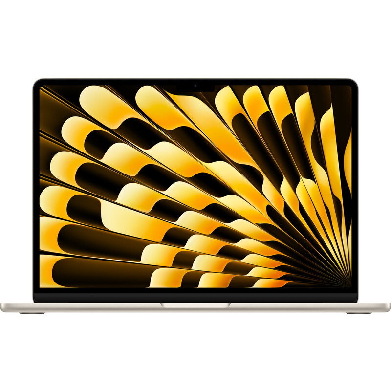 Laptop Apple 13.6'' MacBook Air 13 with Liquid Retina, Apple M3 chip (8-core CPU), 8GB, 512GB SSD, Apple M3 10-core GPU, macOS, Starlight, INT keyboard, 2024