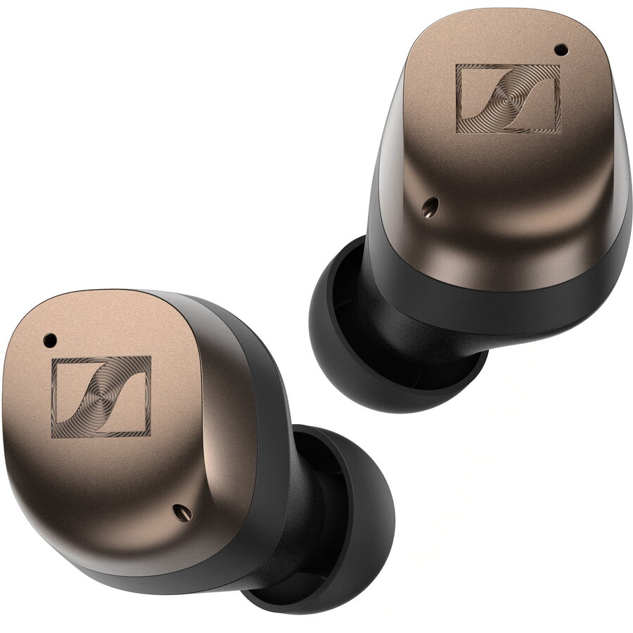 Casti In-Ear Sennheiser Momentum True Wireless 4, Bluetooth, Microfon, Black Copper