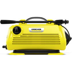 Aparat de spalat cu presiune Karcher K 2 Horizontal EU, 1400 W, motor universal, 110 bar, 360 l/h debit maxim, furtun de presiune 3 m, pistol de inalta presiune G 120 Q