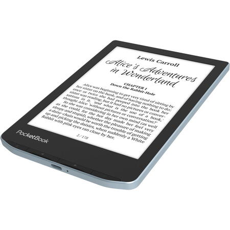 eBook Reader PocketBook Verse PB629, ecran tactil 6.0" E Ink Carta™ 1200, 212dpi, 8GB, SMARTlight, G-sensor, WiFi, Bright Blue