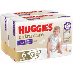Pachet Scutece Chilotel Huggies Extra Care Pants 6, 15-25 kg, 60 buc