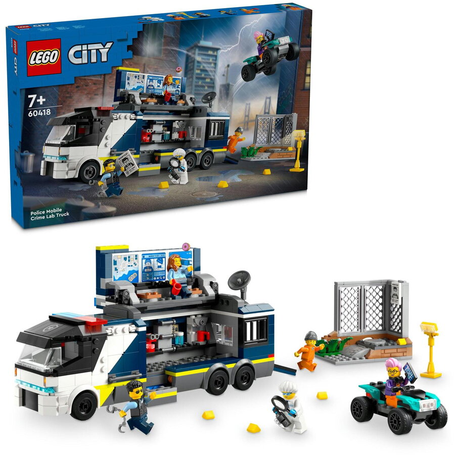 LEGO® City - Laborator mobil de criminalistica 60418, 674 piese