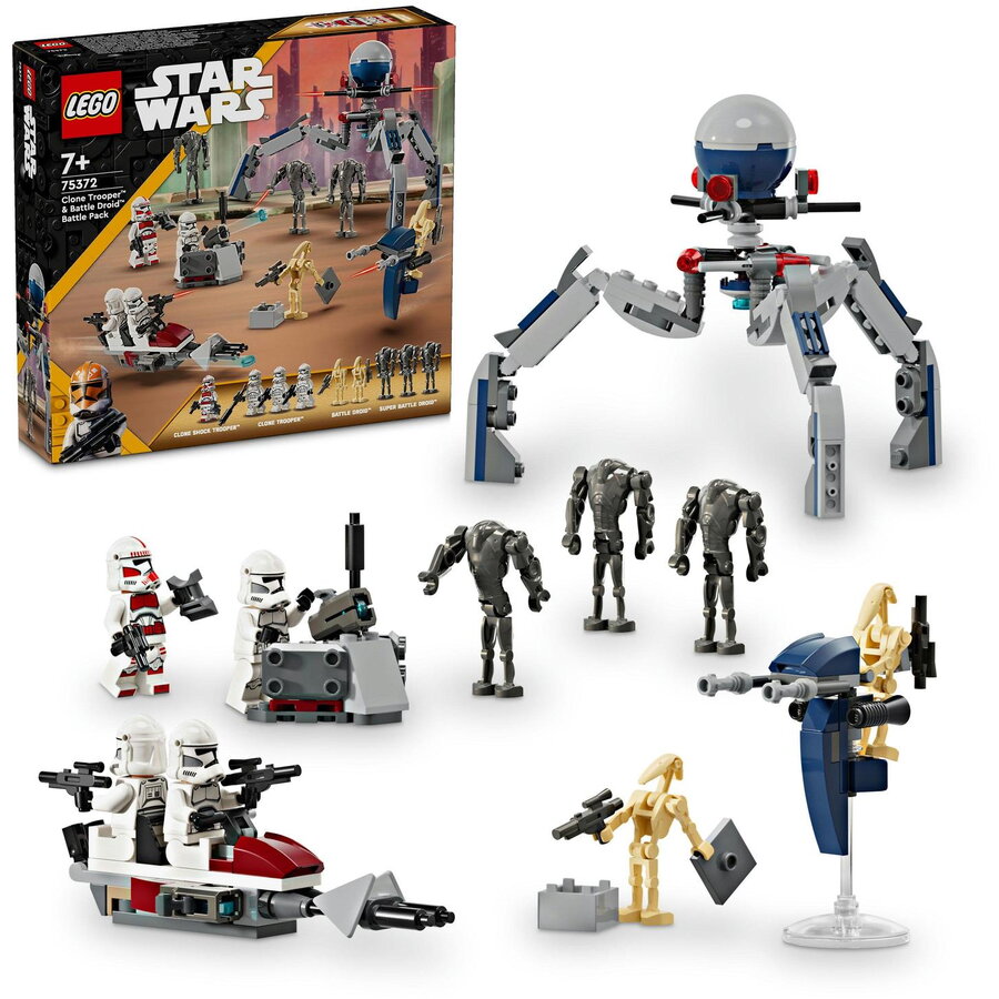 LEGO® Star Wars™ - Pachet de lupta Clone Trooper™ si droid de lupta 75372, 215 piese