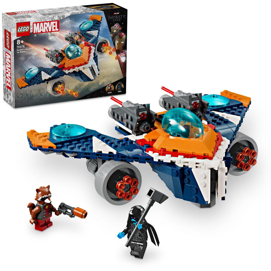 LEGO® Super Heroes - Avionul de lupta al lui Rocket vs Ronan 76278, 290 piese