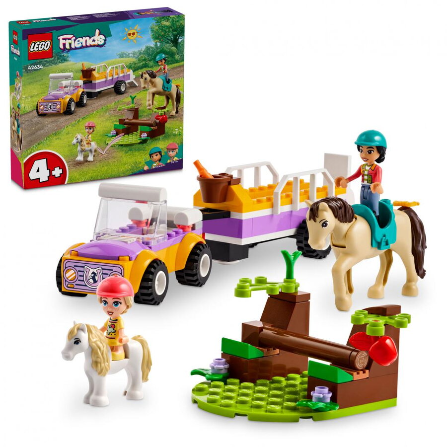 LEGO® Friends - Remorca cu cal si ponei 42634, 105 piese