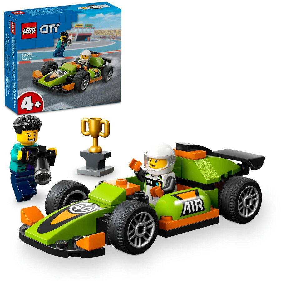 LEGO® City - Masina de curse verde 60399, 56 piese