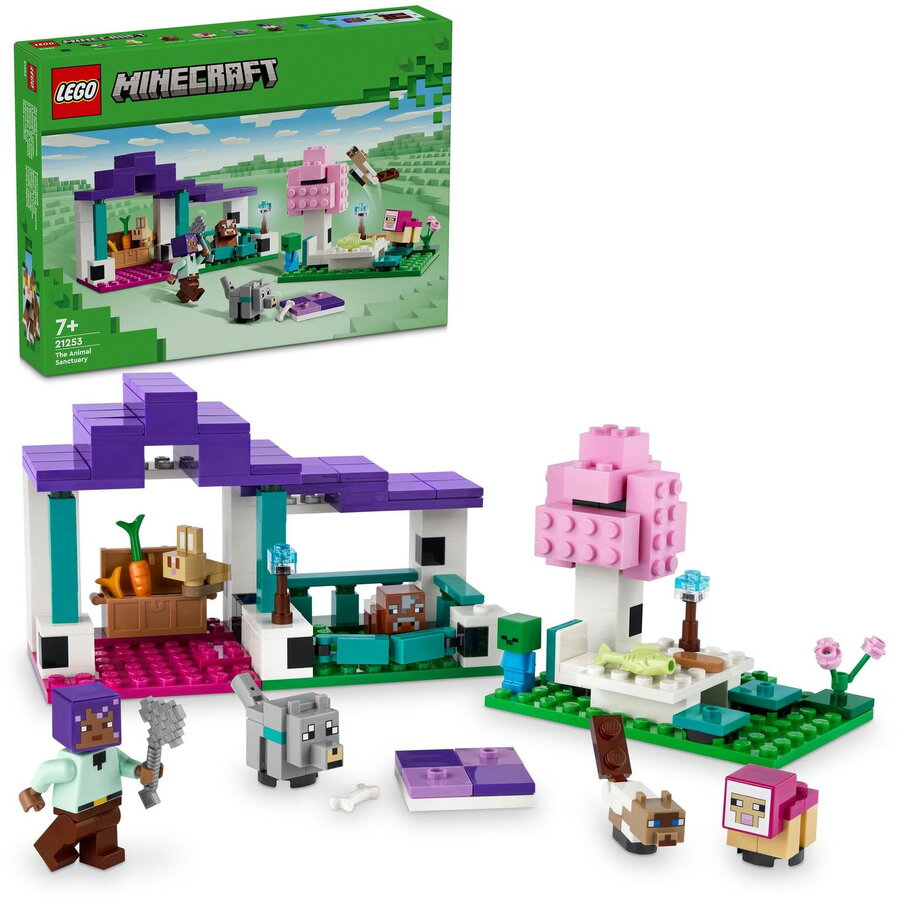 LEGO® Minecraft® - Refugiul de animale 21253, 206 piese