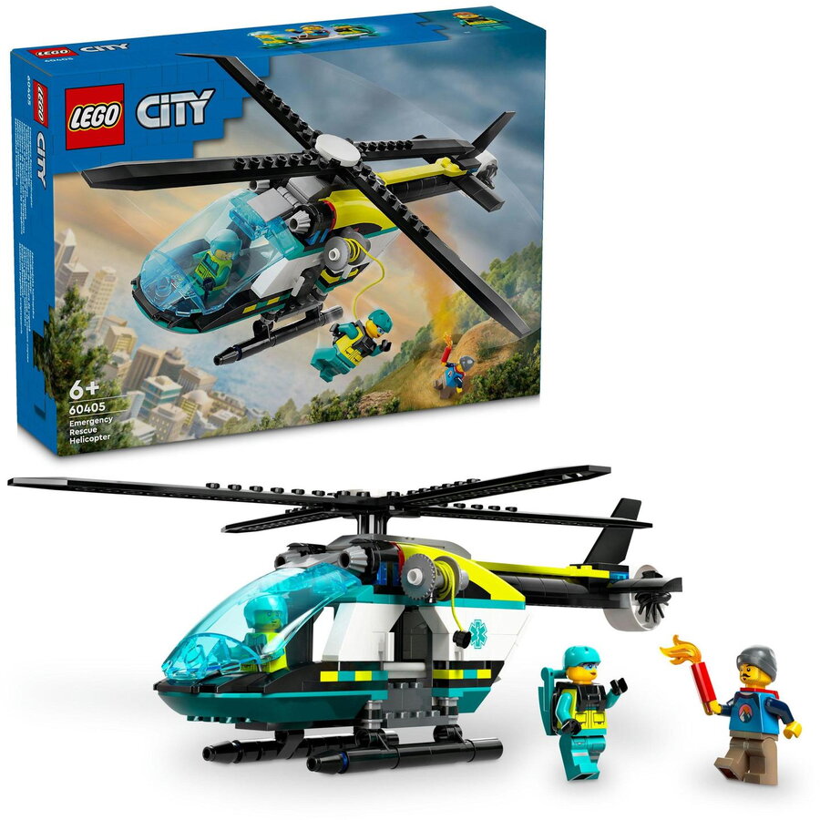 LEGO® City - Elicopter de salvare de urgenta 60405, 226 piese
