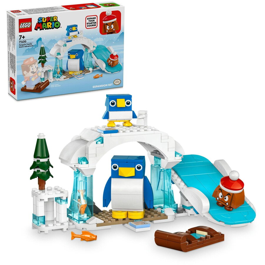 LEGO® SUPER MARIO™ - Set de extindere - Aventura in zapada a familiei Penguin 71430, 228 piese