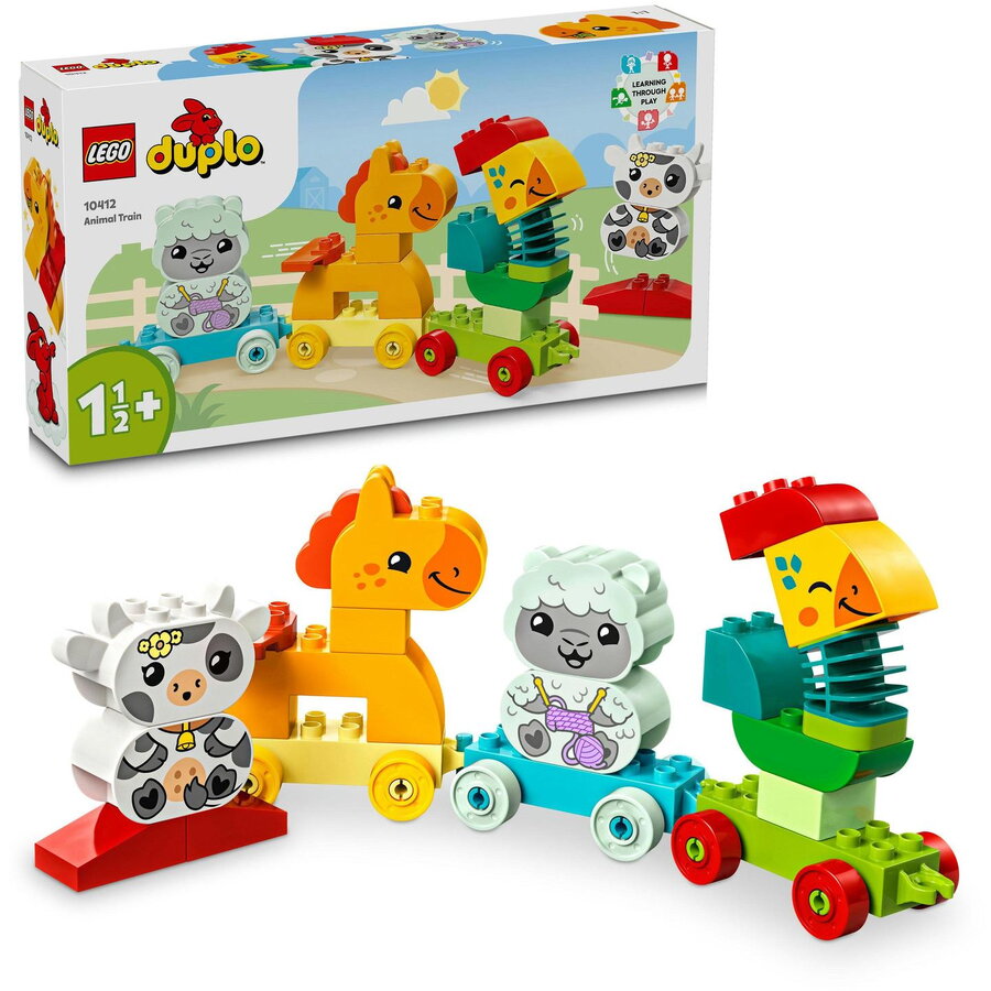 LEGO® DUPLO® - Tren cu animale 10412, 19 piese