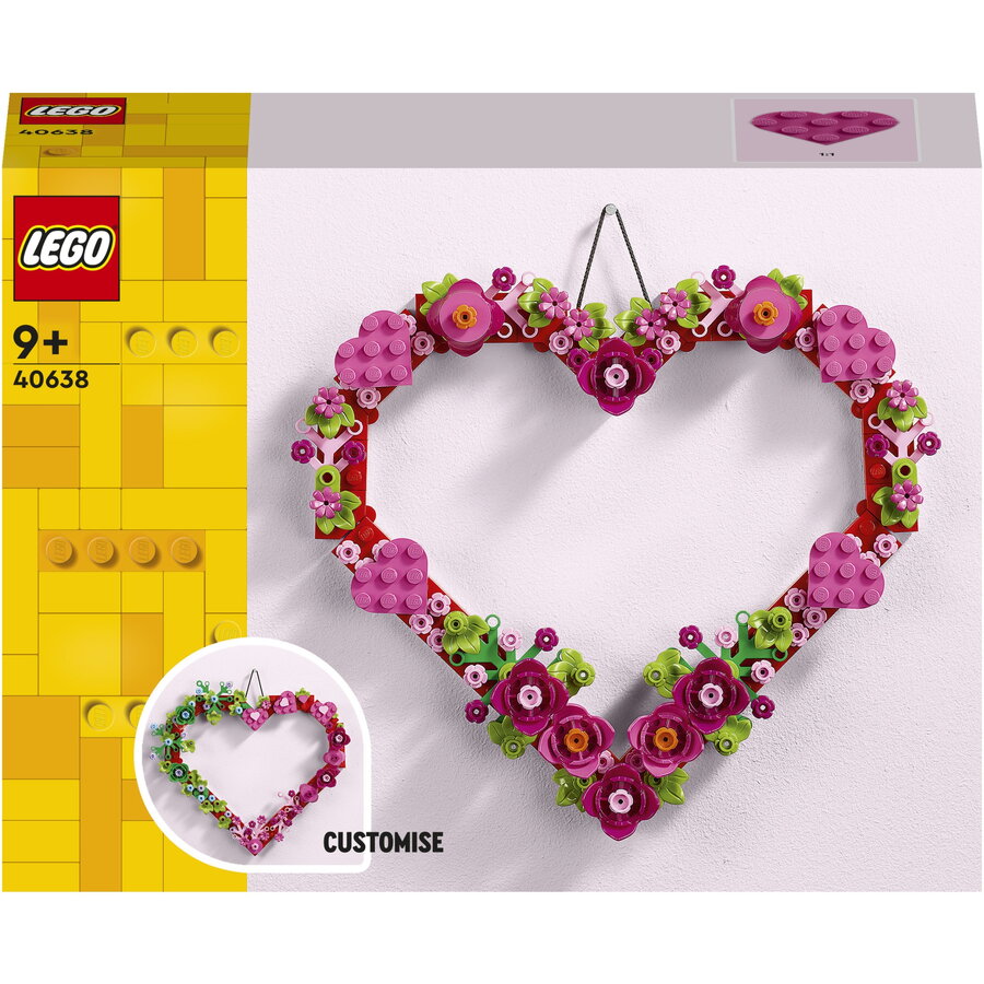 ochelari de soare in forma de inima LEGO® Creator Expert - Ornament in forma de inima 40638, 254 piese