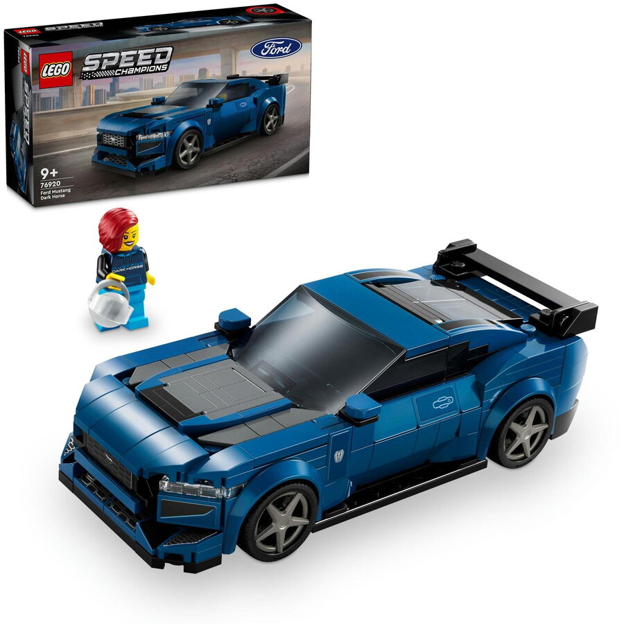 LEGO® Speed Champions - Masina sport Ford Mustang dark horse 76920, 344 piese