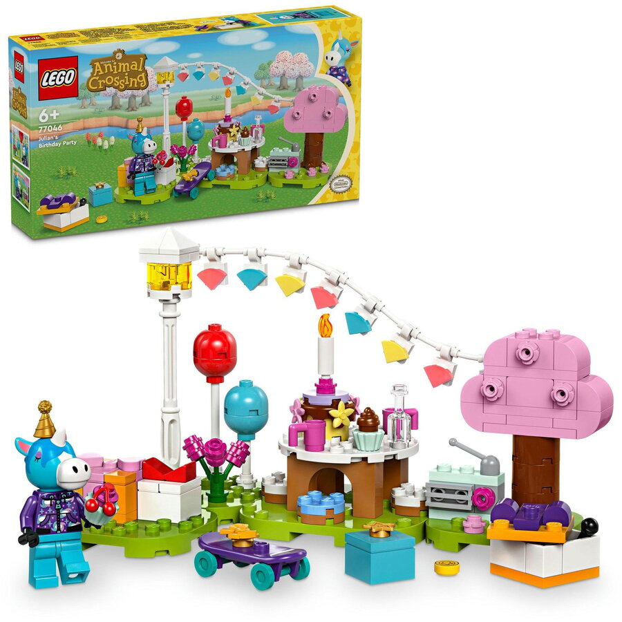 idei de cadouri pentru sot de ziua lui LEGO® Animal Crossing - Petrecerea de ziua de nastere a lui Julian 77046, 170 piese