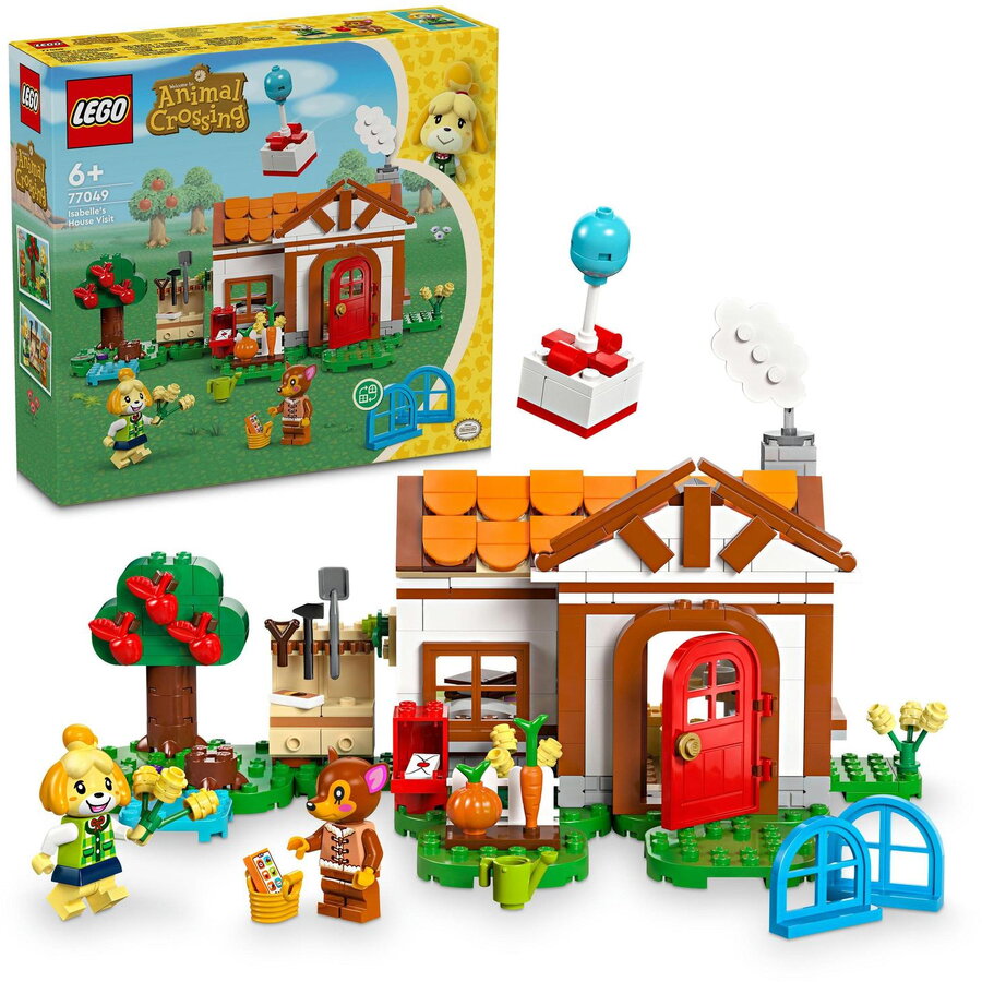 cat vine 50 de euro in lei LEGO® Animal Crossing - Isabelle vine in vizita 77049, 389 piese