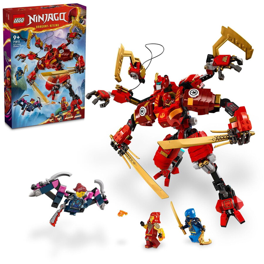 LEGO® NINJAGO® - Robotul ninja catarator al lui Kai 71812, 623 piese