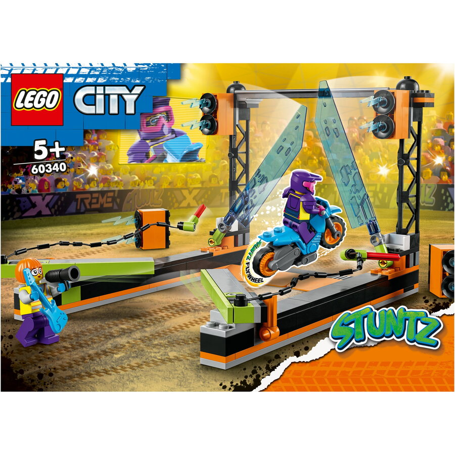 LEGO® City - Provocarea de cascadorii cu motociclete 60340, 154 piese