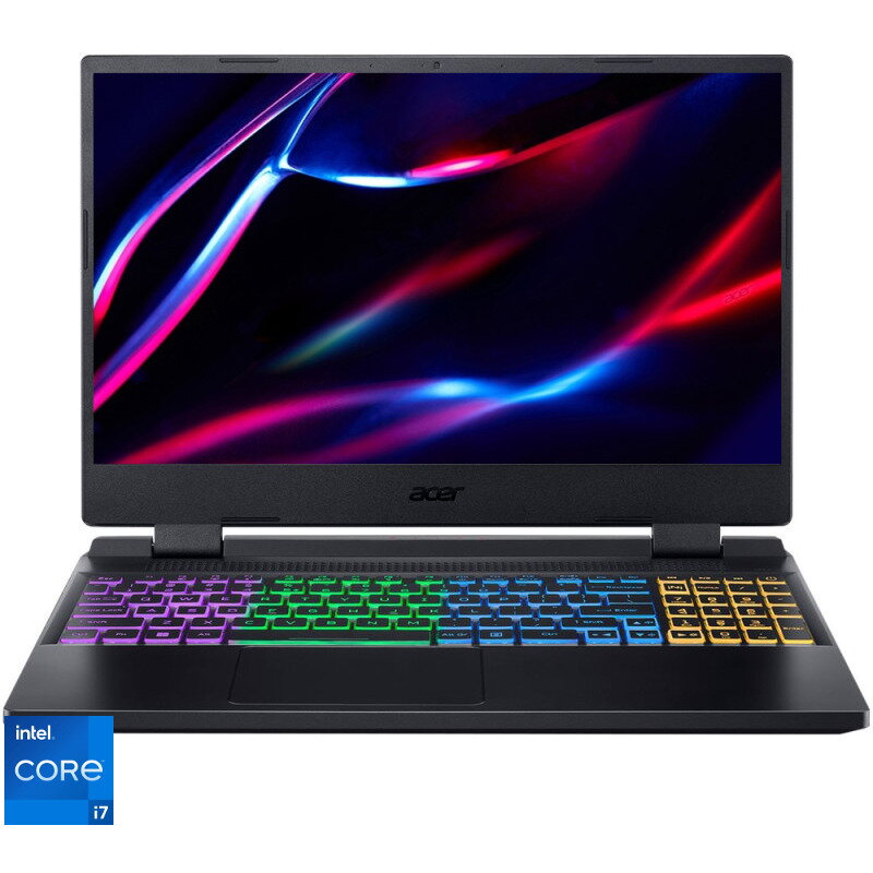 Laptop Acer Gaming 15.6&#039;&#039; Nitro 5 An515-58, Fhd Ips 144hz, Procesor Intel® Core™ I7-12650h (24m Cache, Up To 4.70 Ghz), 16gb Ddr5, 1tb Ssd, Geforce Rtx 4050 6gb, No Os, Black