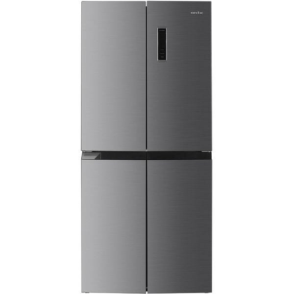 Side by side Arctic AMD421E4NMT, 421 l, Clasa E, Full No Frost, Compresor Silent Inverter, Display cu touch control, Holiday Mode, H 180 cm, Inox