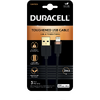 Cablu de date Duracell USB7022A, USB-A - Lightning, 5V/3A, 2m (Negru)