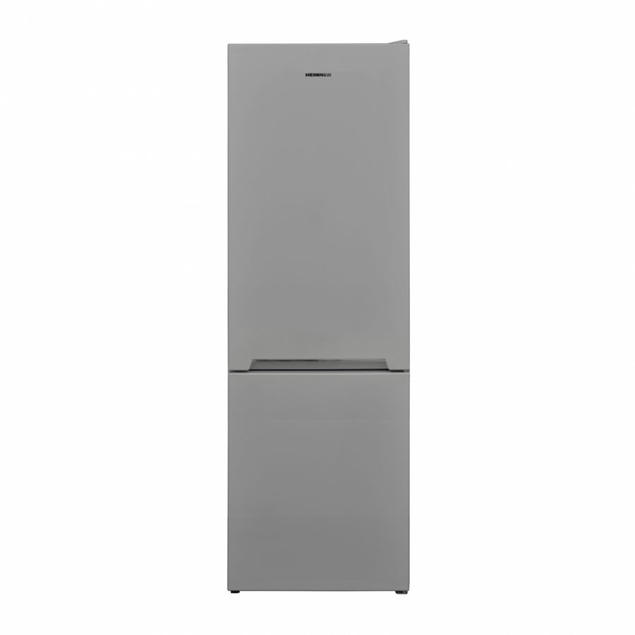 Combina frigorifica Heinner HC-V2681SE++, 268L, clasa E, H 170cm, iluminare LED, usi reversibile, argintiu