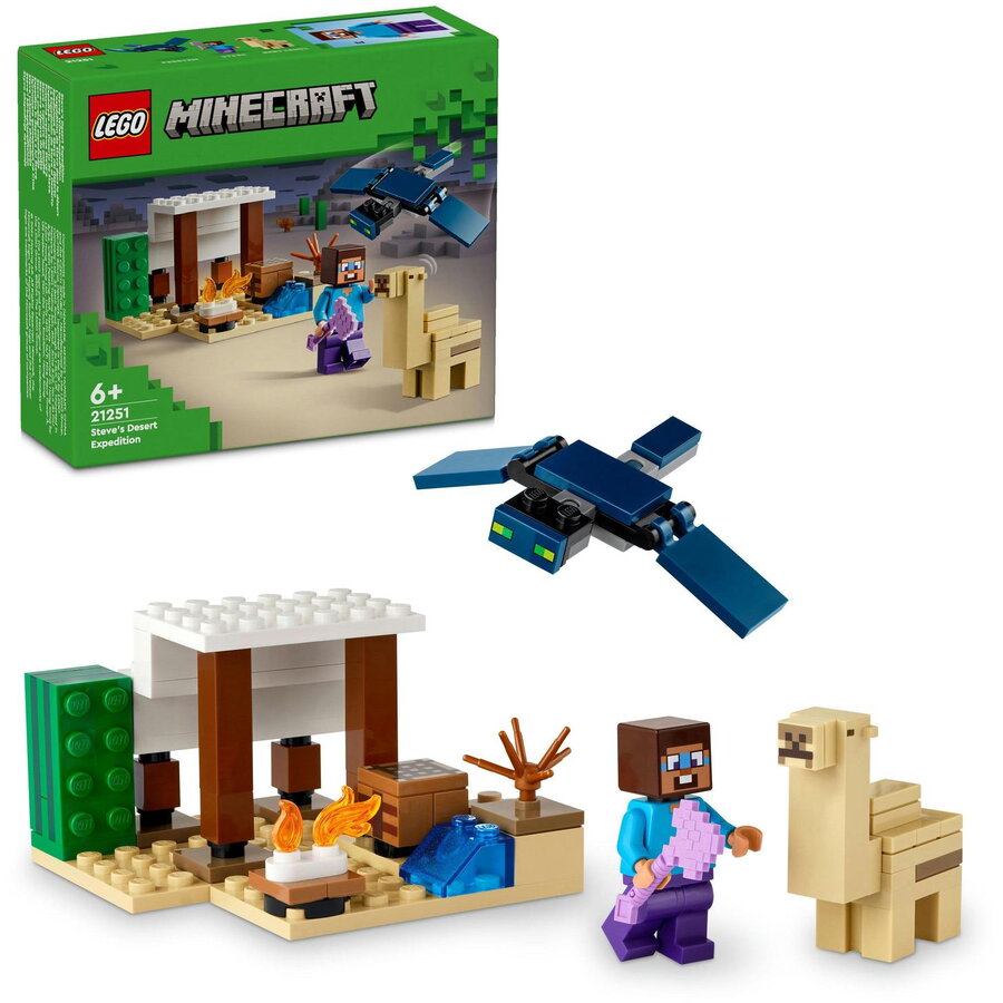 LEGO® Minecraft® - Expeditia in desert a lui steve 21251, 75 piese