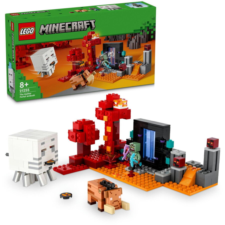 LEGO® Minecraft® - Ambuscada in portalul nether 21255, 352 piese