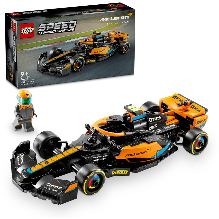 LEGO® Speed Champions - Masina de curse McLaren de Formula 1 2023 76919, 245 piese