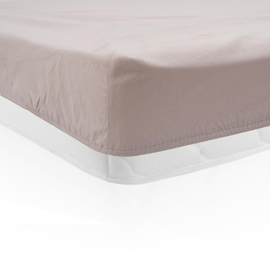 Cearceaf de pat cu elastic, 180x200 cm, CREM