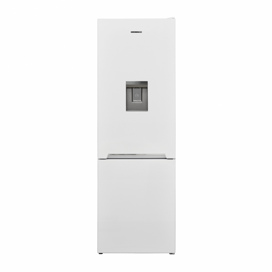 Combina frigorifica Heinner HC-V2701WDE++, 268L, clasa E, iluminare LED, H 170cm, dozator de apa, alb