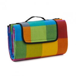 Heinner Patura picnic fleece cu maner, 130x150 cm, Rainbow