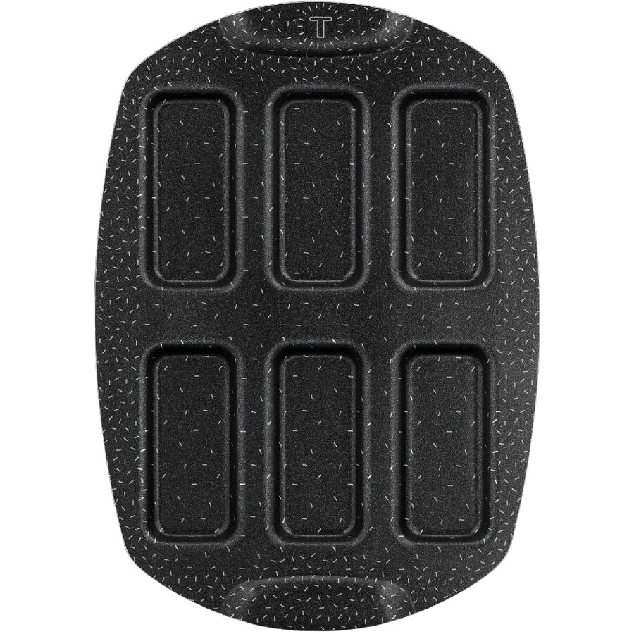 Forma de copt Tefal PerfectBake Mini Tarte dreptunghiulare, aluminiu reciclat, invelis antiaderent, 21x29 cm, negru & maro