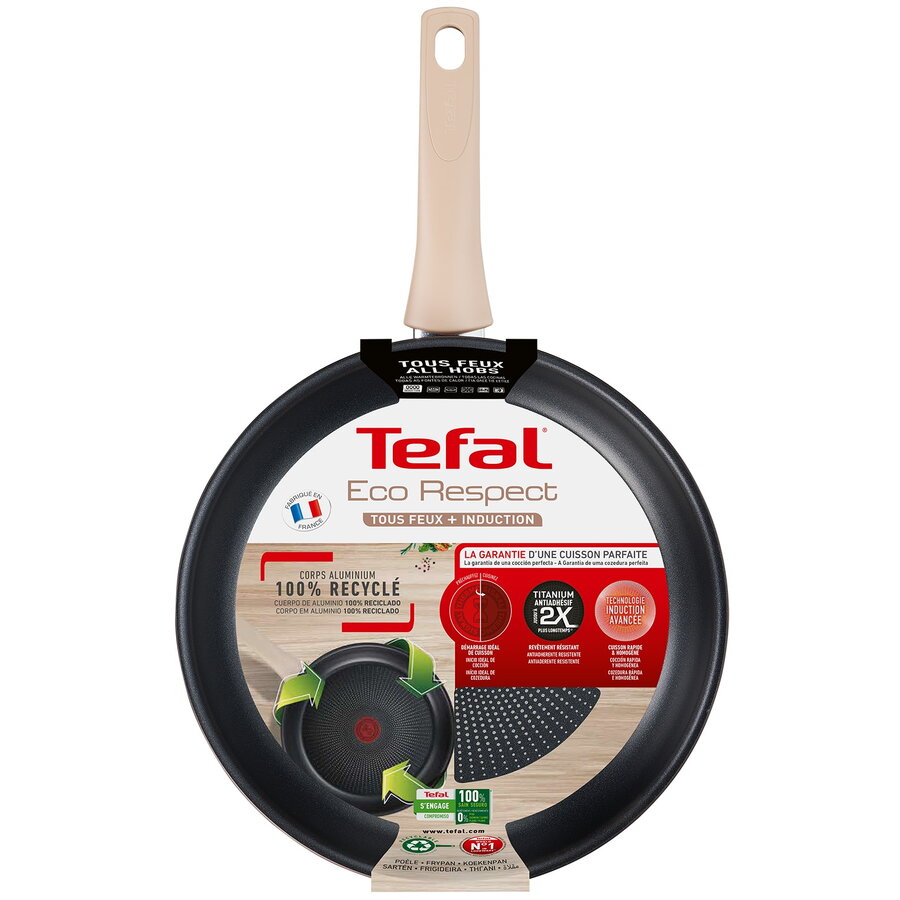 Tigaie Tefal Eco respect, indicator Thermo-Signal, invelis antiaderent, inductie, 24 cm
