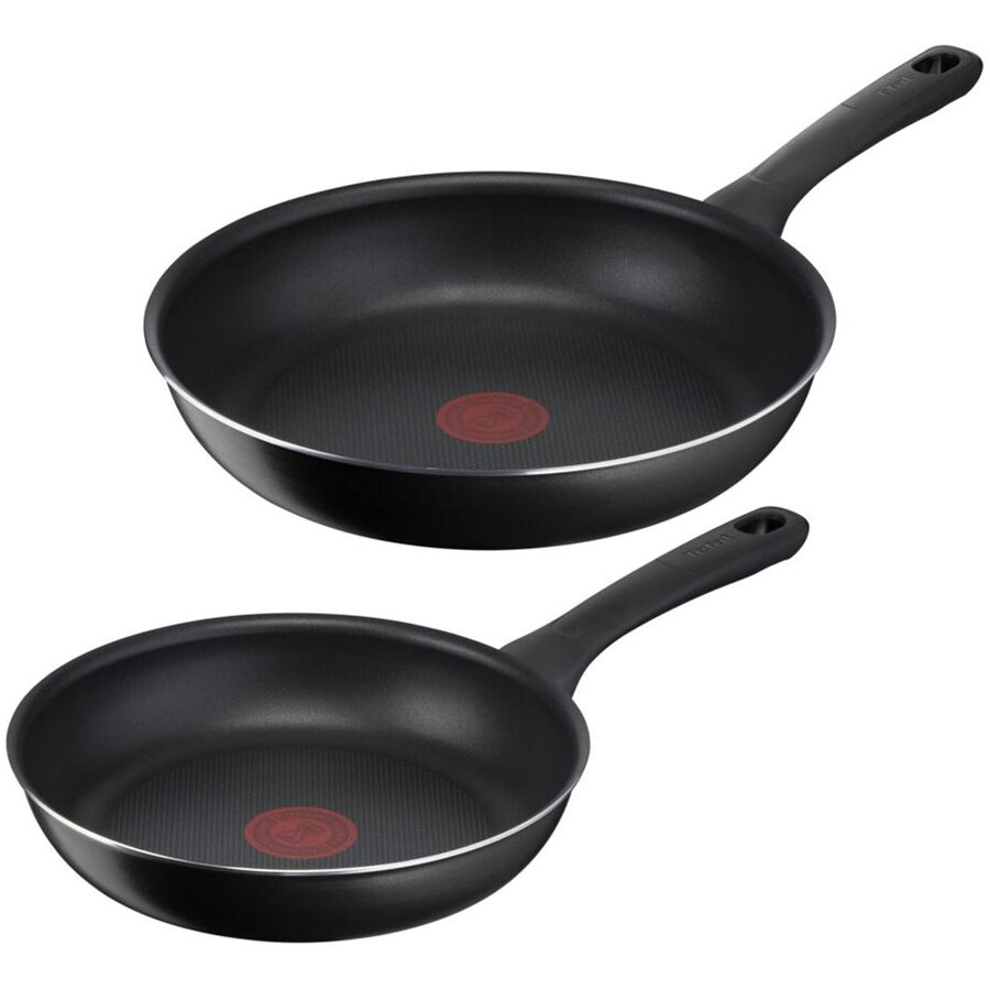 Set de 2 tigai Tefal Day by Day, 20/26 cm, invelis antiaderent din Titan, indicator Thermo-Signal