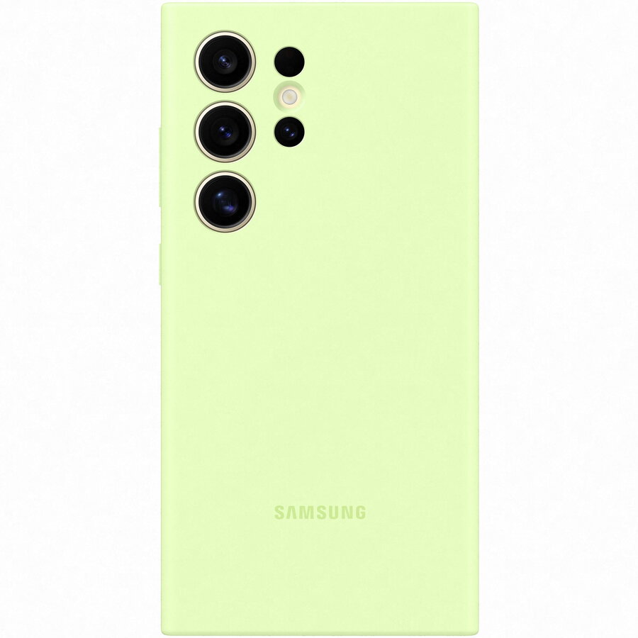 Husa de protectie Samsung Silicone Case pentru Galaxy S24 Ultra, LIGHT GREEN