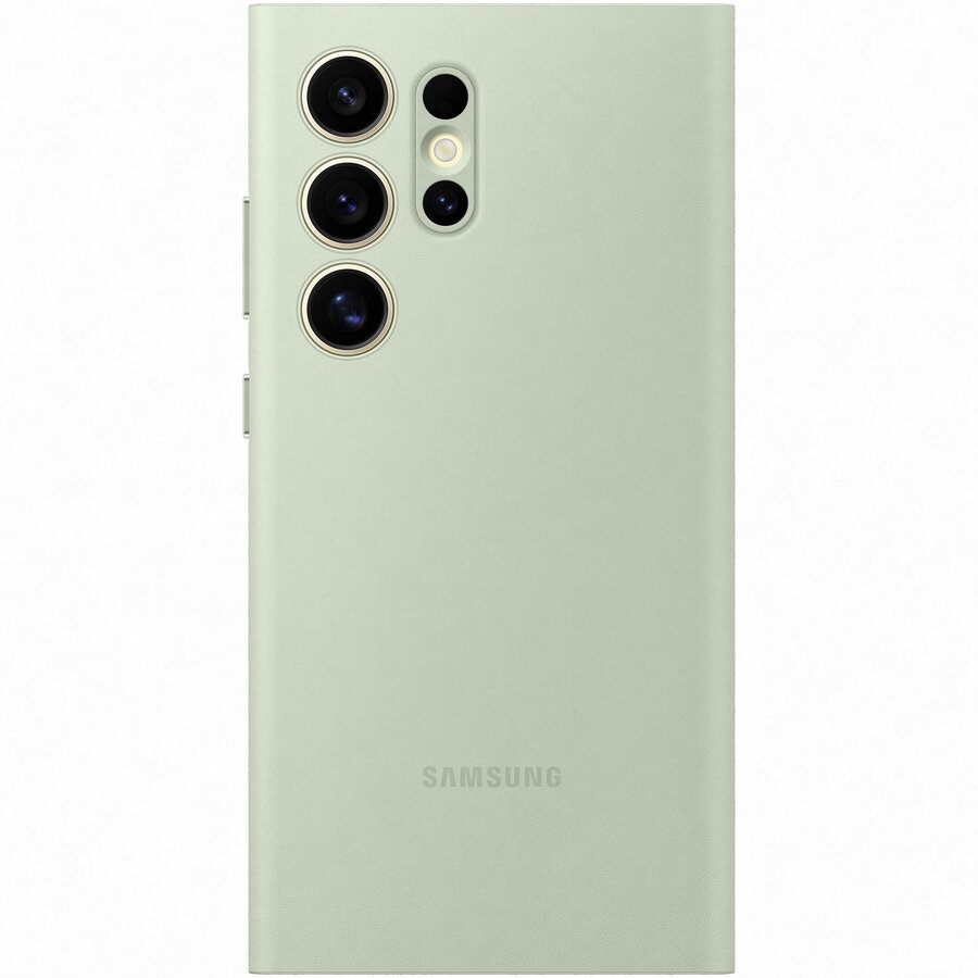 Husa de protectie Samsung Smart View Wallet Case pentru Galaxy S24 Ultra, LIGHT GREEN