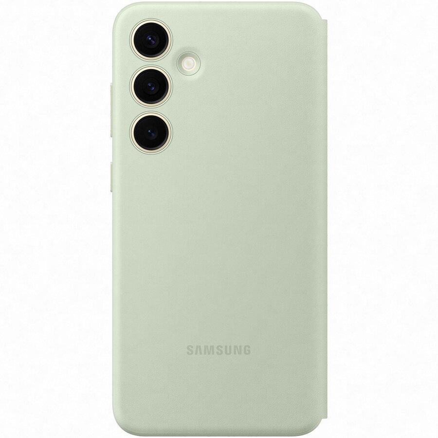Husa de protectie Samsung Smart View Wallet Case pentru Galaxy S24+, LIGHT GREEN