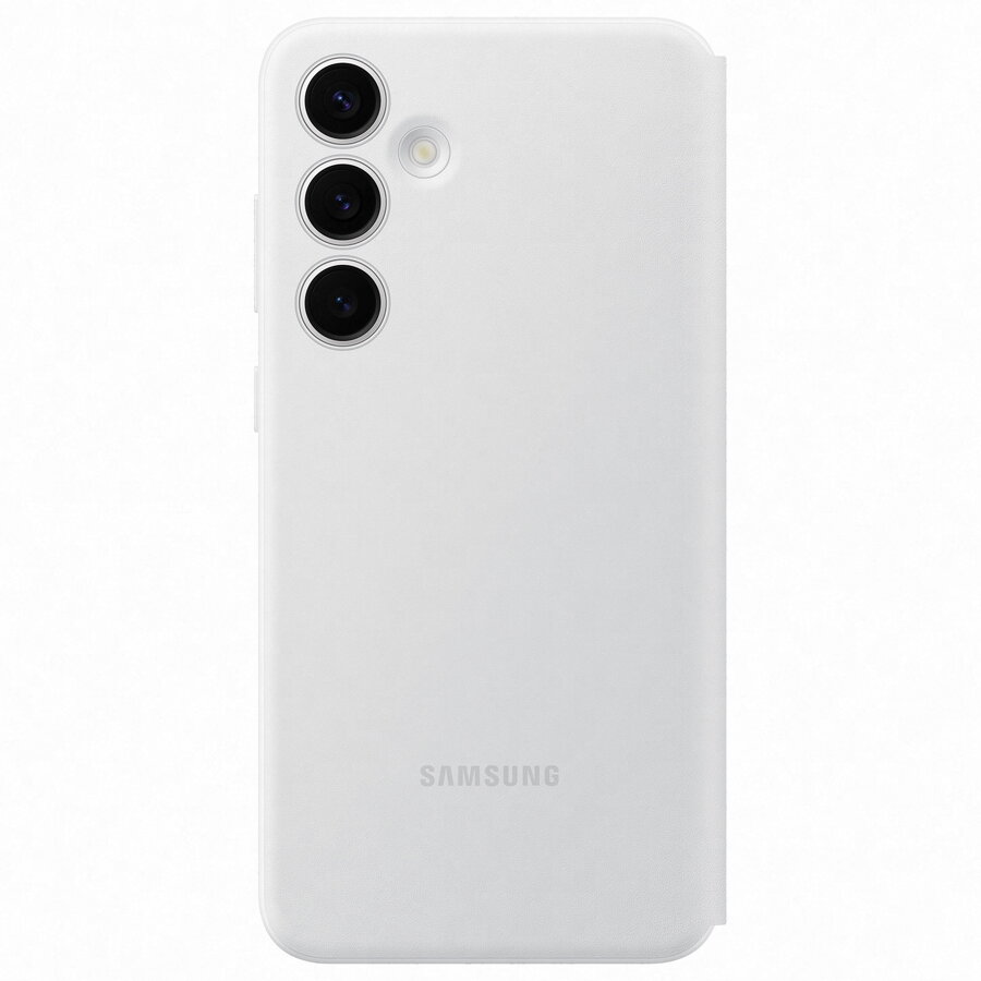 Husa de protectie Samsung Smart View Wallet Case pentru Galaxy S24+, WHITE