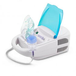 Aparat nebulizator de aerosoli cu compresor Esperanza Zephyr ECN002, Kit complet de accesorii inclus, Alb