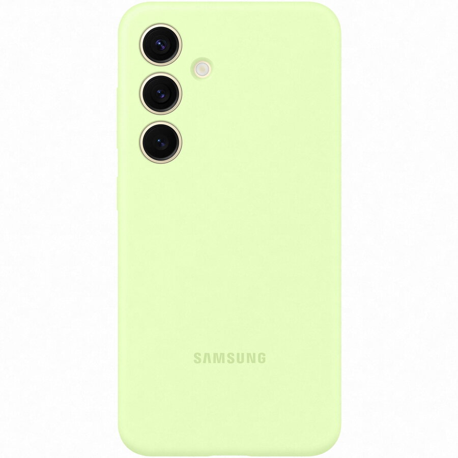 Husa de protectie Samsung Silicone Case pentru Galaxy S24, LIGHT GREEN