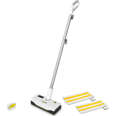 Mop de curatat cu aburi Karcher SC 1 Upright EU, 1.513-560.0, 1300 W, timp de incalzire 0.5 min, capacitate rezervor 200 ml, Alb