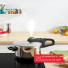 Oala sub presiune Tefal Secure Trendy, sistem siguranta in 5 puncte, 2 programe de gatire, compatibil cu inductia, 4 L, argintiu