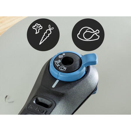 Oala sub presiune Tefal Secure Trendy, sistem siguranta in 5 puncte, 2 programe de gatire, compatibil cu inductia, 4 L, argintiu