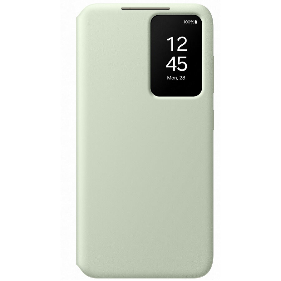 Husa de protectie Samsung Smart View Wallet pentru Galaxy S24, Light Green