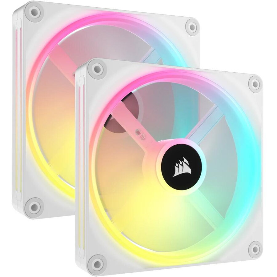 Ventilator / radiator Corsair iCUE LINK QX140 RGB 140mm Starter Kit White Two Fan Pack