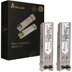 Modul SFP Extralink 1.25G 2-pack, SFP Module 1.25Gbps, LC/UPC, 850nm, 550m, multi mode