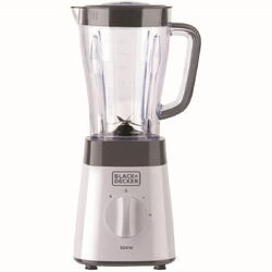 Black+Decker Blender BXJB500E, 500W, 1.5l, 2 viteze, functie Puse, Alb/Gri