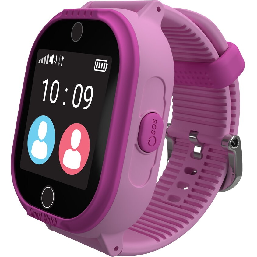 Smartwatch copii MyKi Watch 4 Lite cu tripla localizare (LBS, GPS, Wi-Fi), impermeabil, Roz