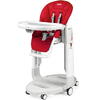 Scaun de masa 3in1 pentru bebelusi Peg Perego Tatamia Follow Me, 0-15 Kg, Fragola, Visiniu